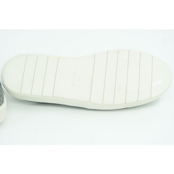 Vince Grey Felt Flannel Blair Mule Slip-on Sneaker Size 36.5 New slide flat - Picture 6 of 11